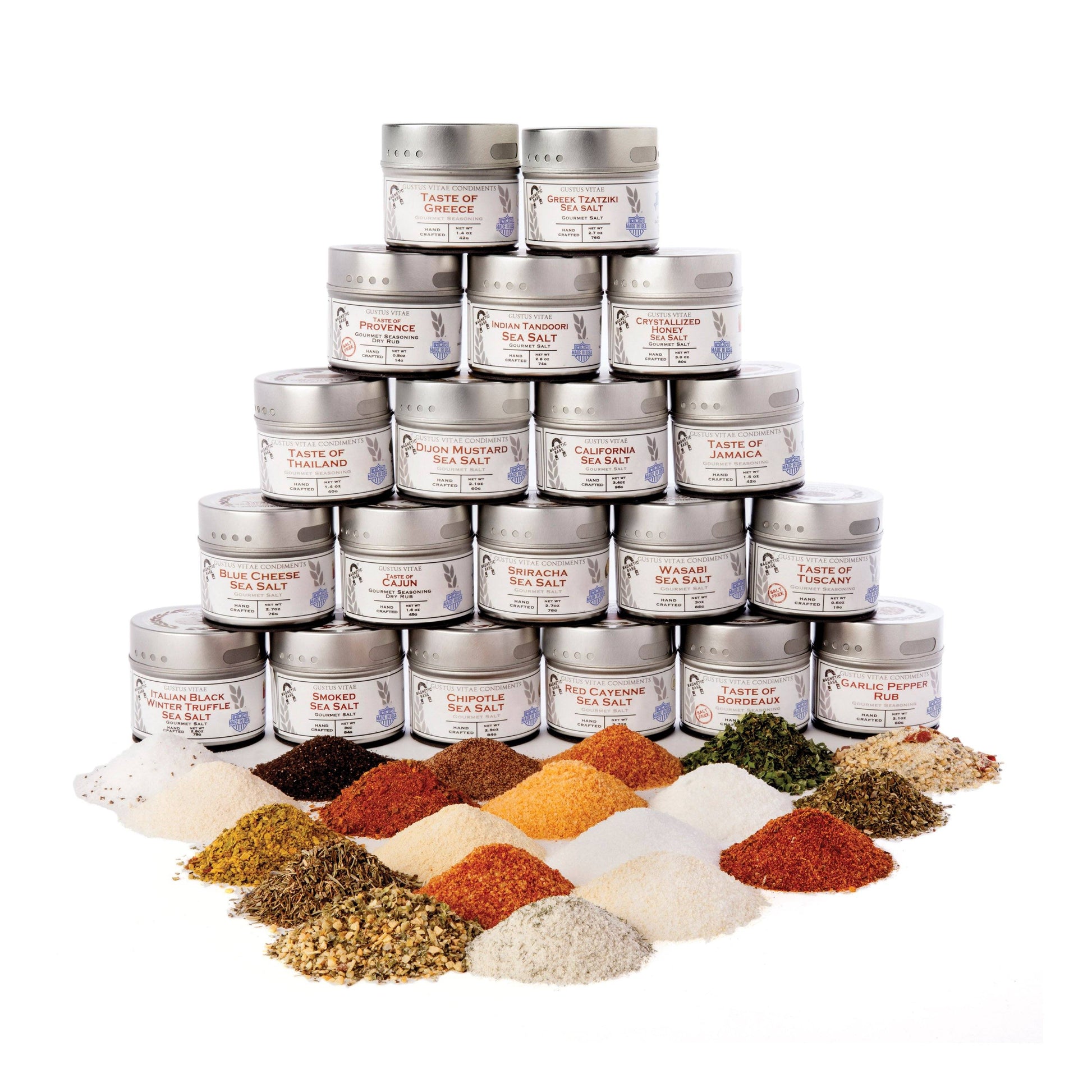 Ultimate Artisanal Seasoning and Gourmet Sea Salt Collection - 20 Tins - Concordia Style Boutique