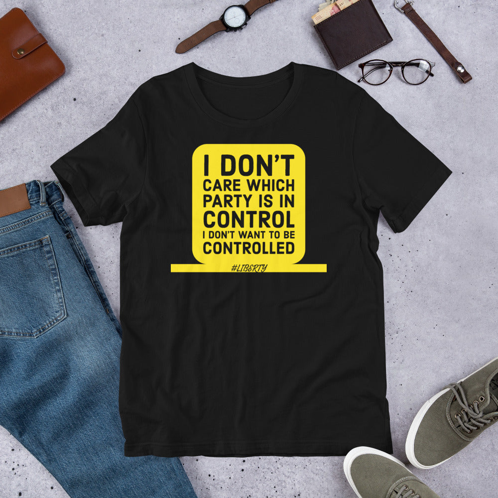 I don't want to be controlled Short-Sleeve Unisex T-Shirt - Concordia Style Boutique