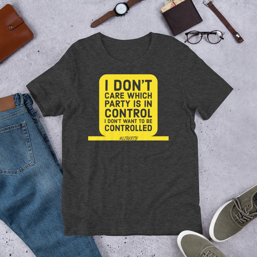 I don't want to be controlled Short-Sleeve Unisex T-Shirt - Concordia Style Boutique
