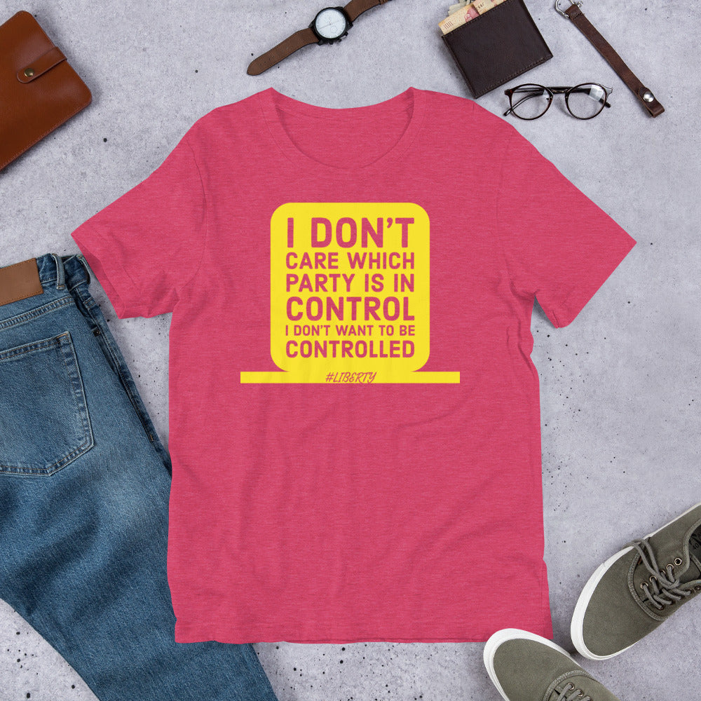 I don't want to be controlled Short-Sleeve Unisex T-Shirt - Concordia Style Boutique
