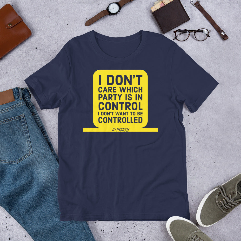 I don't want to be controlled Short-Sleeve Unisex T-Shirt - Concordia Style Boutique