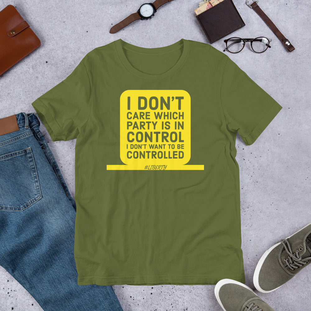 I don't want to be controlled Short-Sleeve Unisex T-Shirt - Concordia Style Boutique
