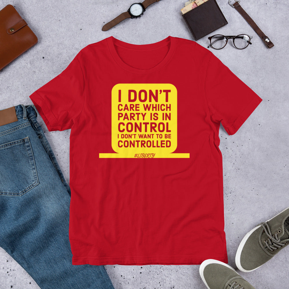 I don't want to be controlled Short-Sleeve Unisex T-Shirt - Concordia Style Boutique