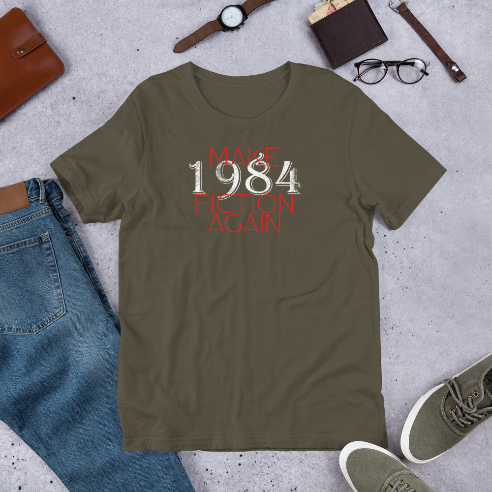 Make 1984 Fiction Again Short-Sleeve Unisex T-Shirt - Concordia Style Boutique