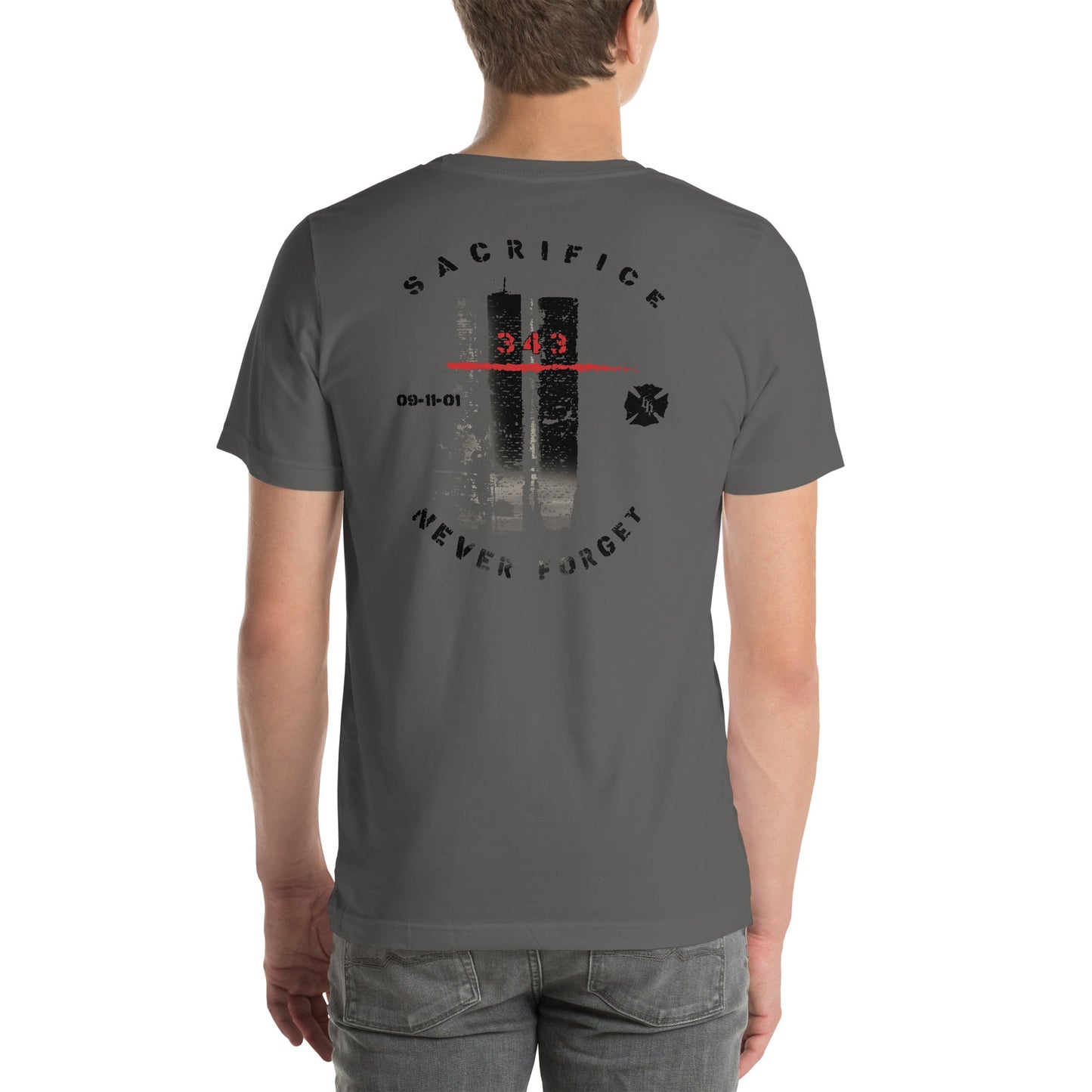 9/11 Never Forget 343 Twin Towers Premium Tee