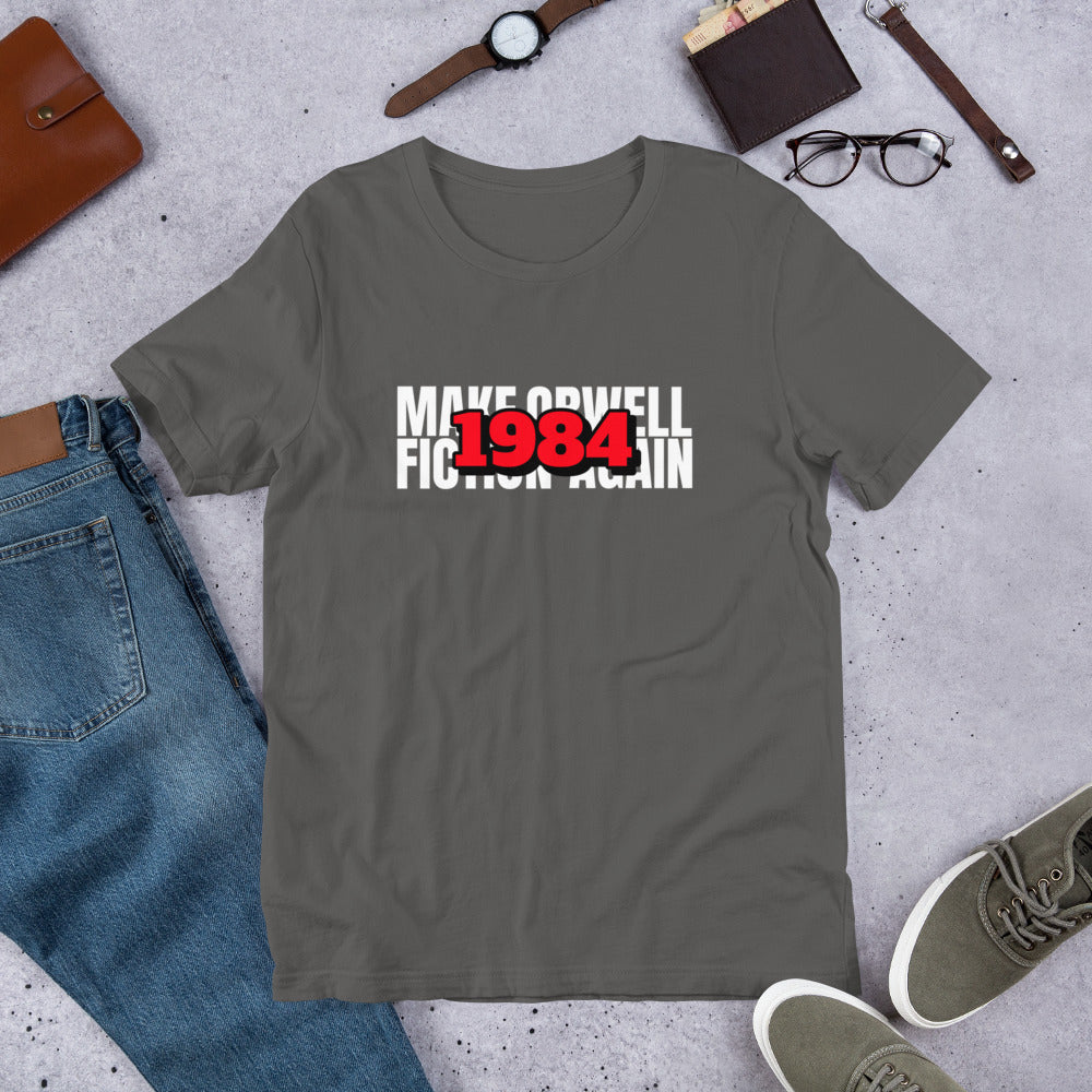 Make Orwell Fiction Again 1984 Short-Sleeve Unisex T-Shirt - Concordia Style Boutique
