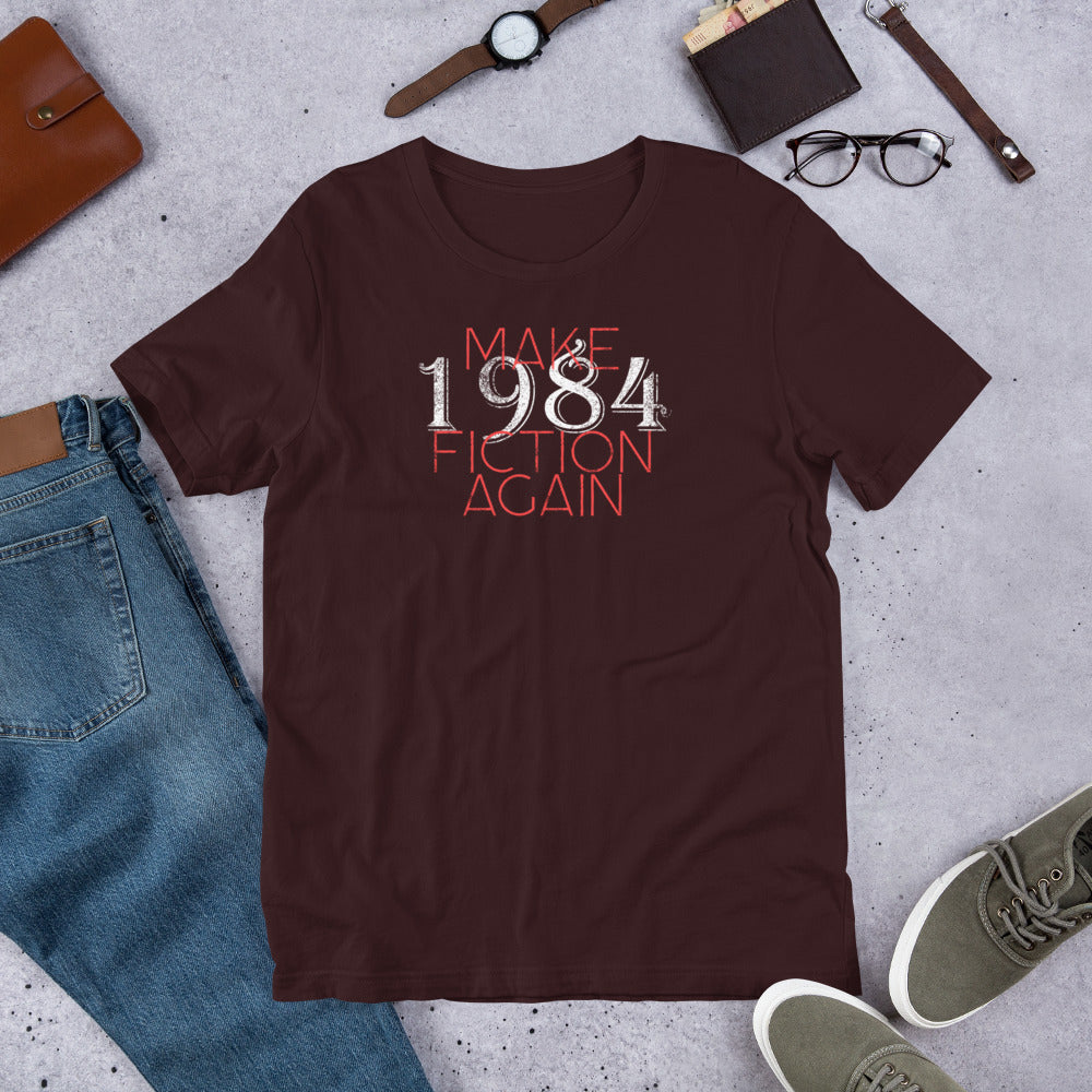 Make 1984 Fiction Again Short-Sleeve Unisex T-Shirt - Concordia Style Boutique