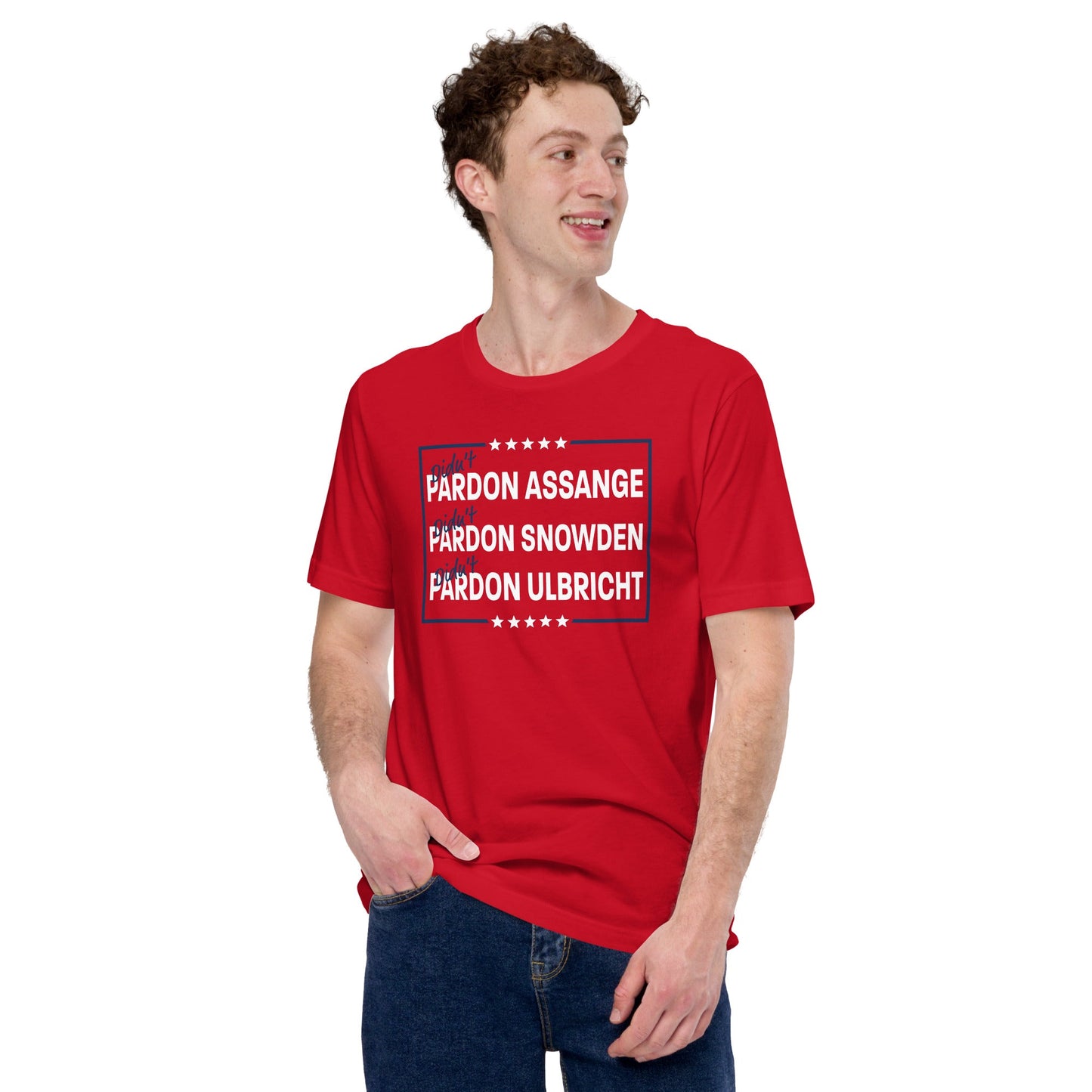 (Trump Didn't) Pardon Assange Pardon Snowden Pardon Ulbricht T-Shirt - Concordia Style Boutique