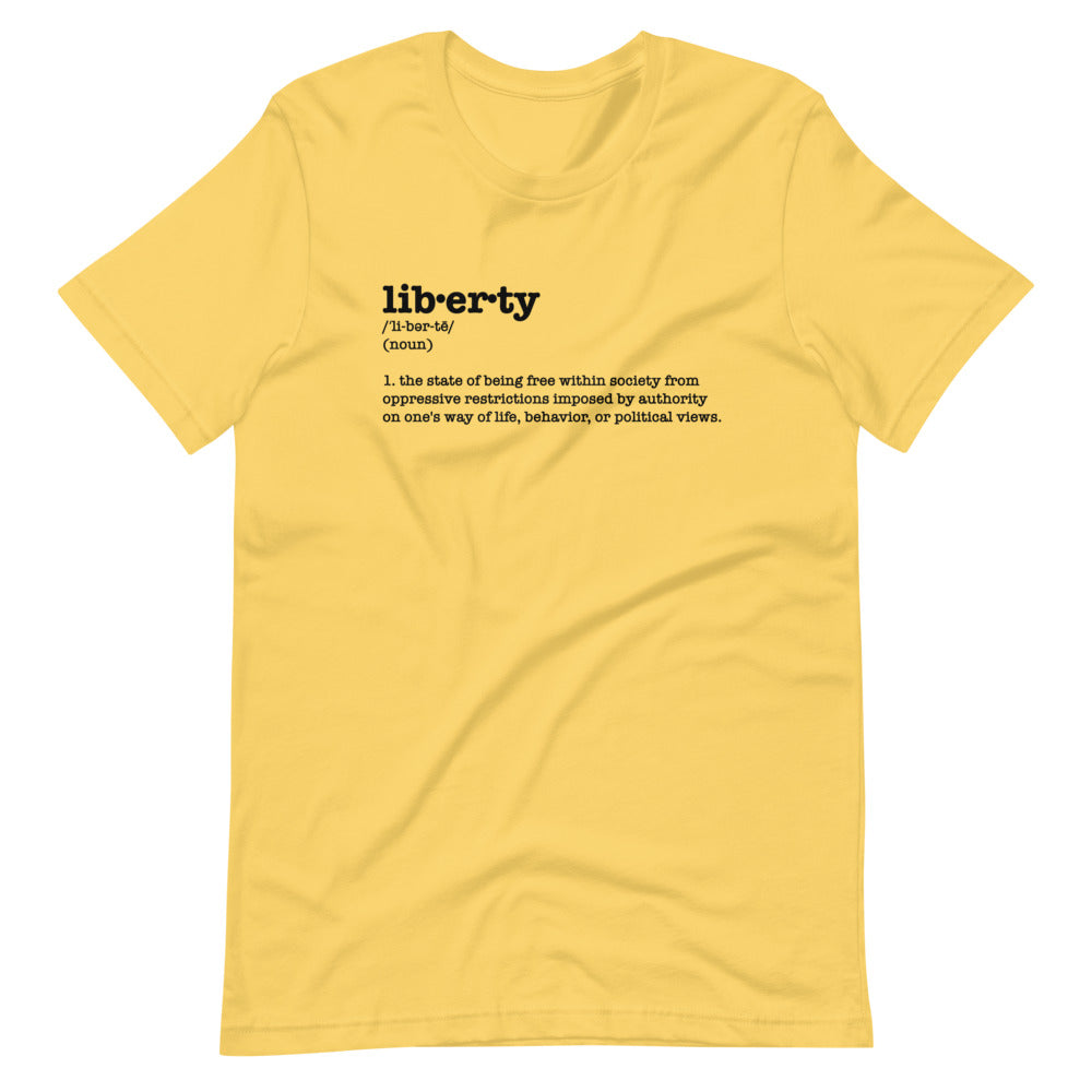 liberty defined unisex t-shirt