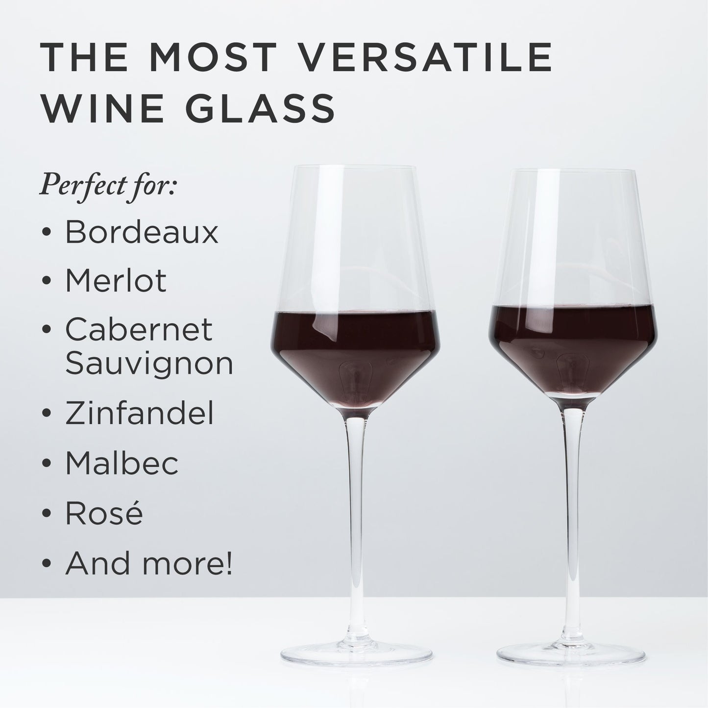Raye Angled Crystal Bordeaux Decanter & Wine Glass Set