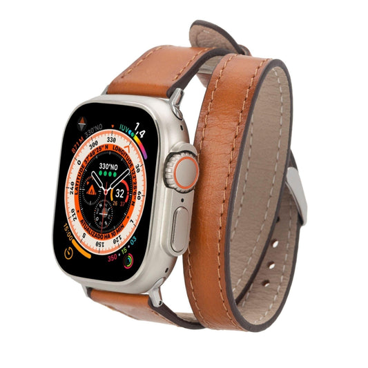 Vail Double Tour Leather Bands for Apple Watch 9, Ultra 2 and SE - Concordia Style Boutique