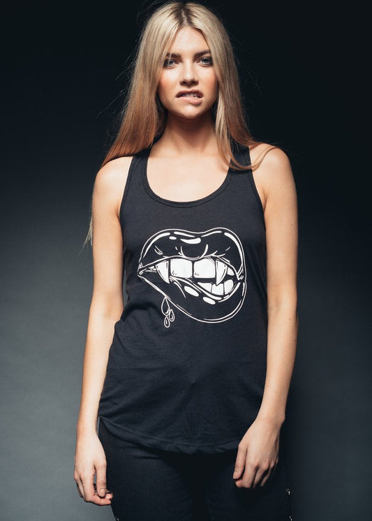 Love Bites Vampire Lips Tank Top - Concordia Style Boutique