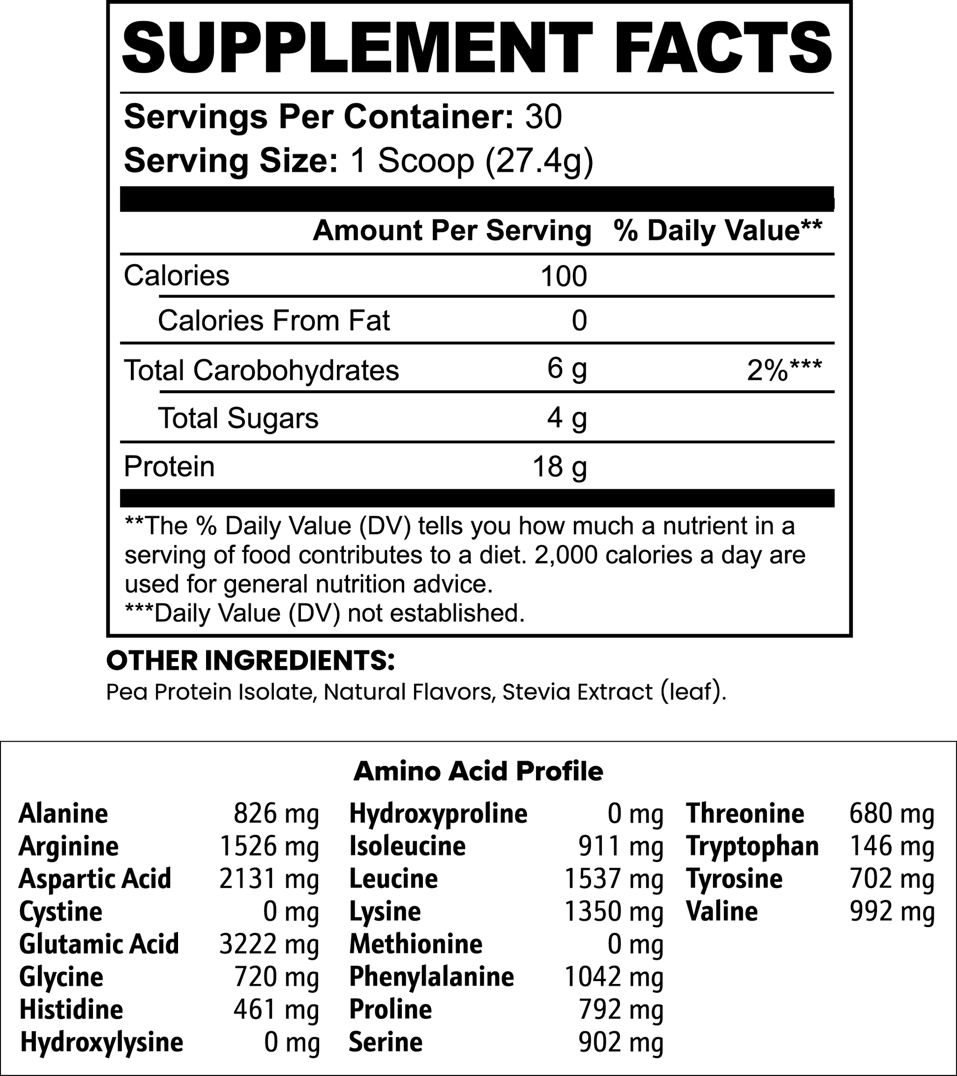 Vanilla Vegan Pea Protein Isolate Powder, 2.09 lbs - Concordia Style Boutique