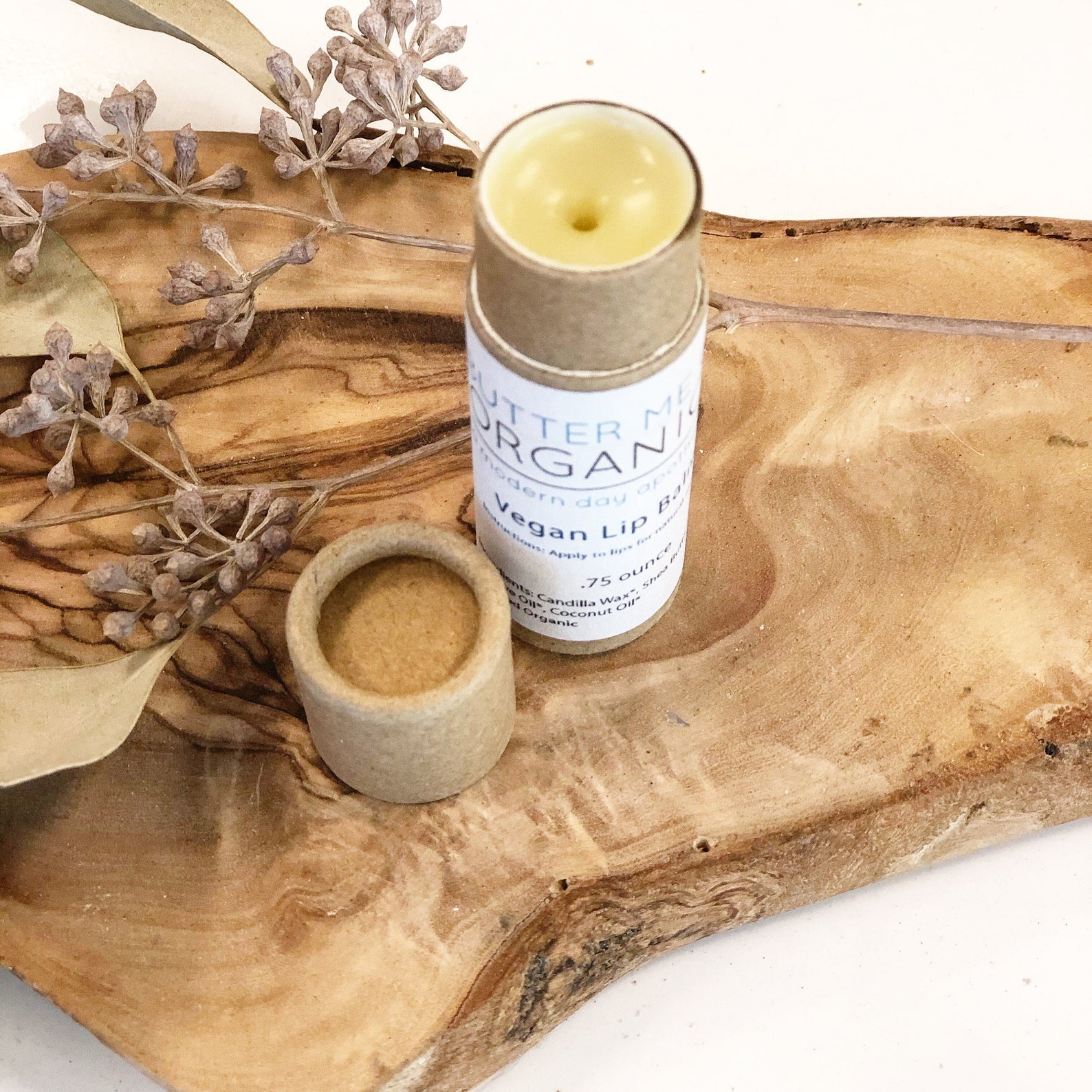 VEGAN Lip Balm / Organic Lip Balm / Compostable Paperboard Tube / Eco Friendly - Concordia Style Boutique