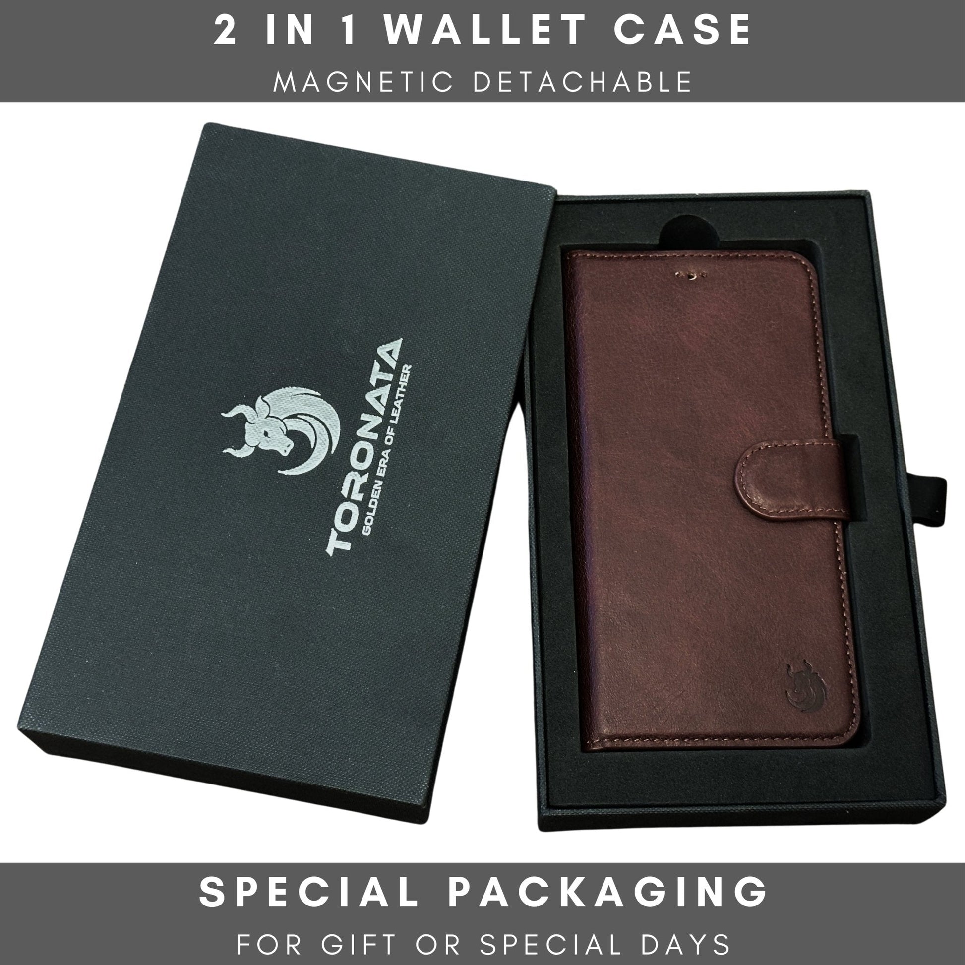 Vegas Premium Leather iPhone 15 Plus Wallet Case with MagSafe | Detachable RFID Blocking Luxury Wallet - Concordia Style Boutique