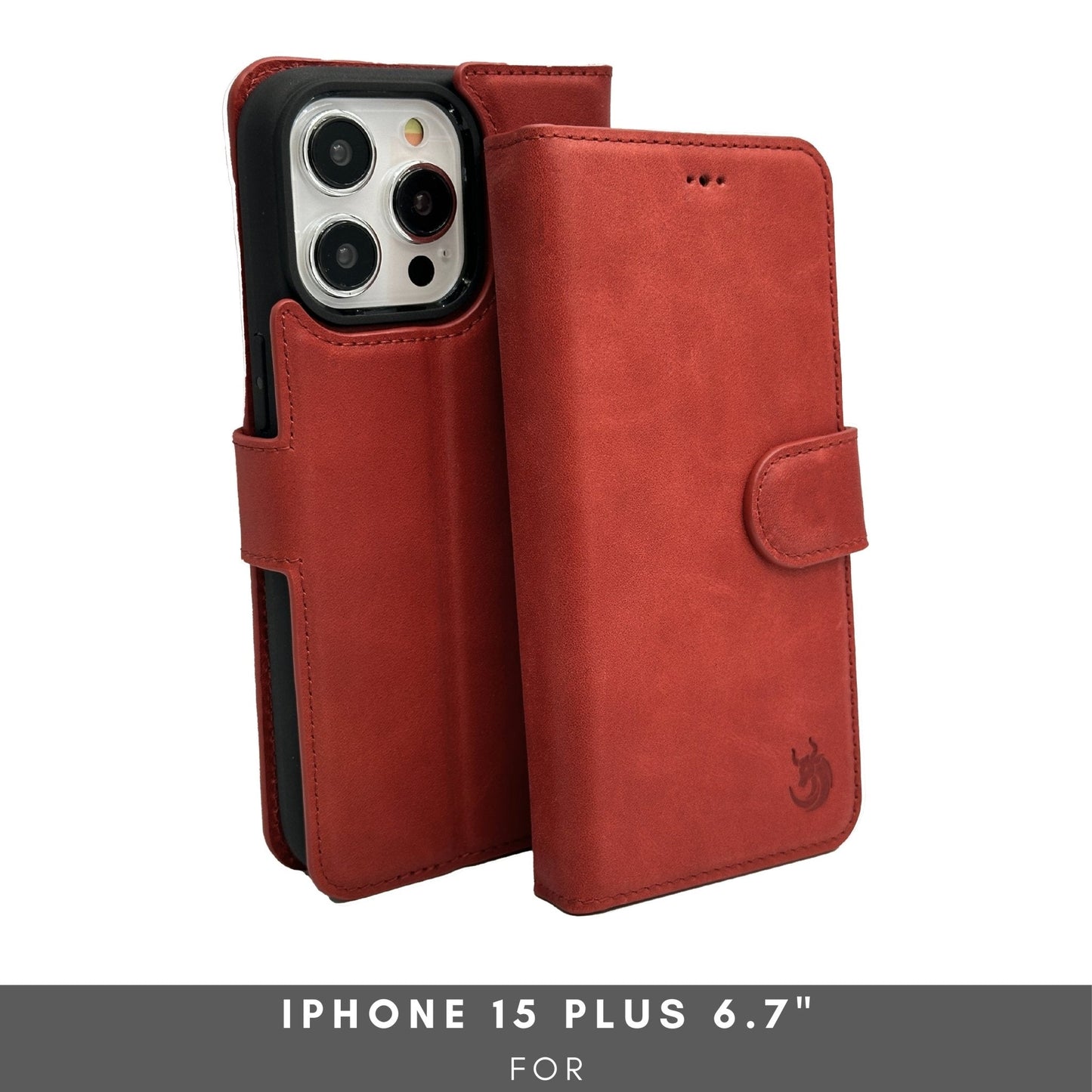 Vegas Premium Leather iPhone 15 Plus Wallet Case with MagSafe | Detachable RFID Blocking Luxury Wallet - Concordia Style Boutique