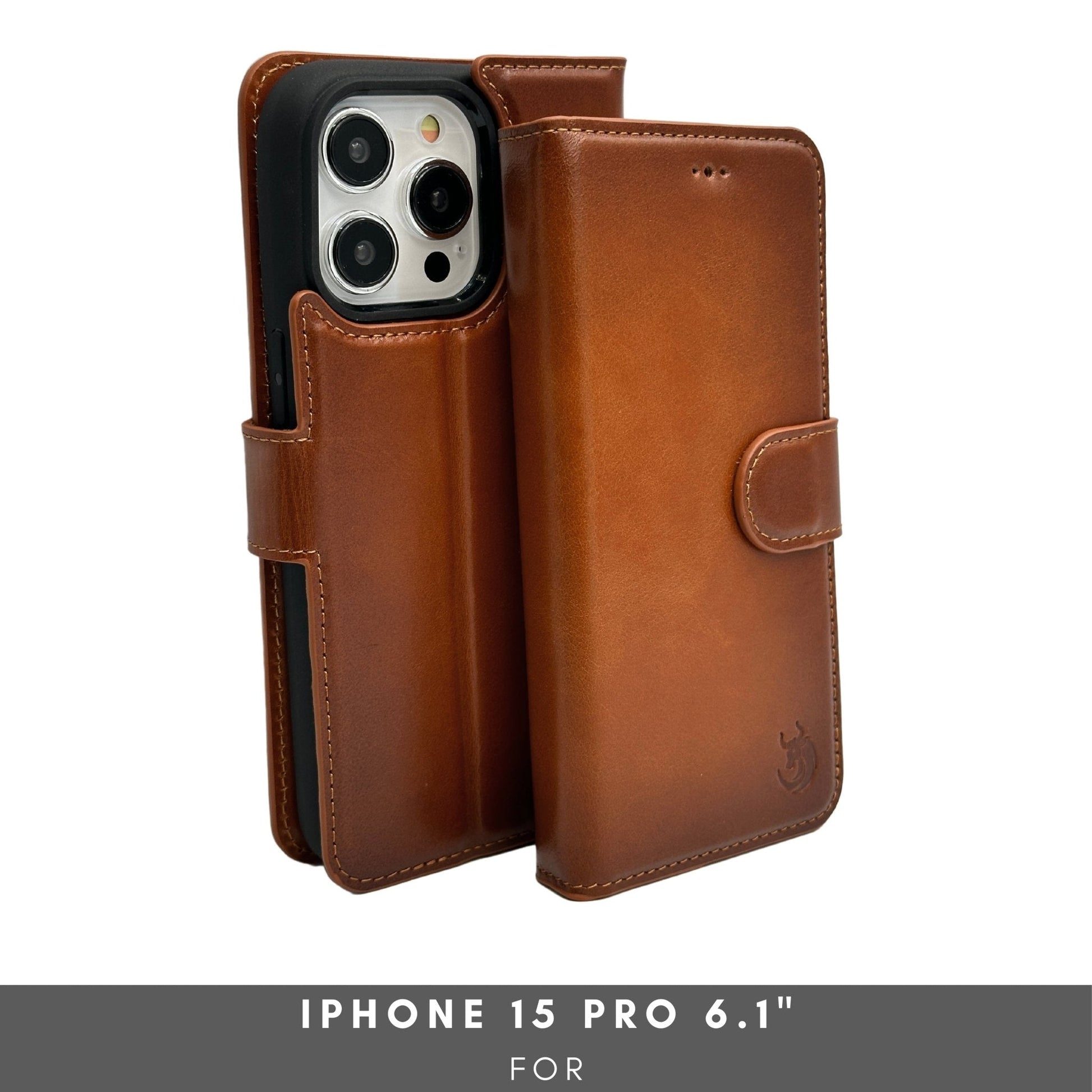 Vegas Premium Leather iPhone 15 Pro Wallet Case with MagSafe | Detachable RFID Blocking Luxury Wallet - Concordia Style Boutique