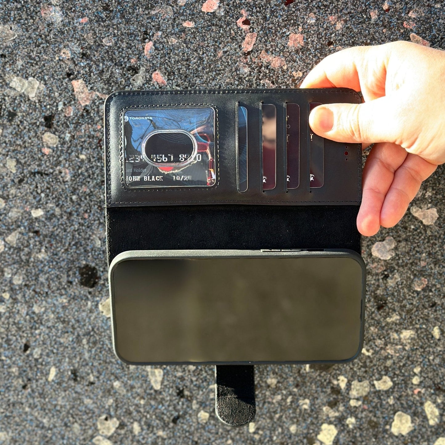 Vegas Premium Leather iPhone 15 Wallet Case with MagSafe | Detachable RFID Blocking Luxury Wallet - Concordia Style Boutique