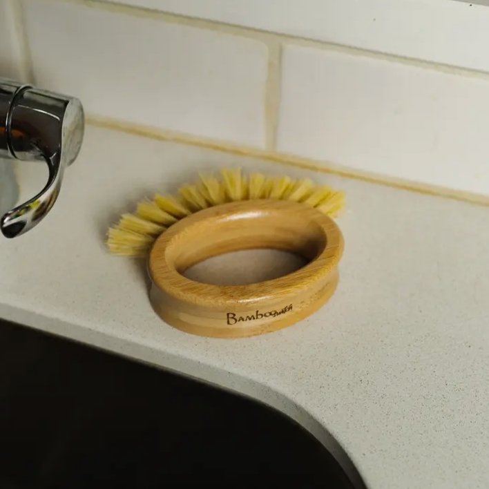 Bamboo Veggie Cleaning Brush | Oval - Concordia Style Boutique