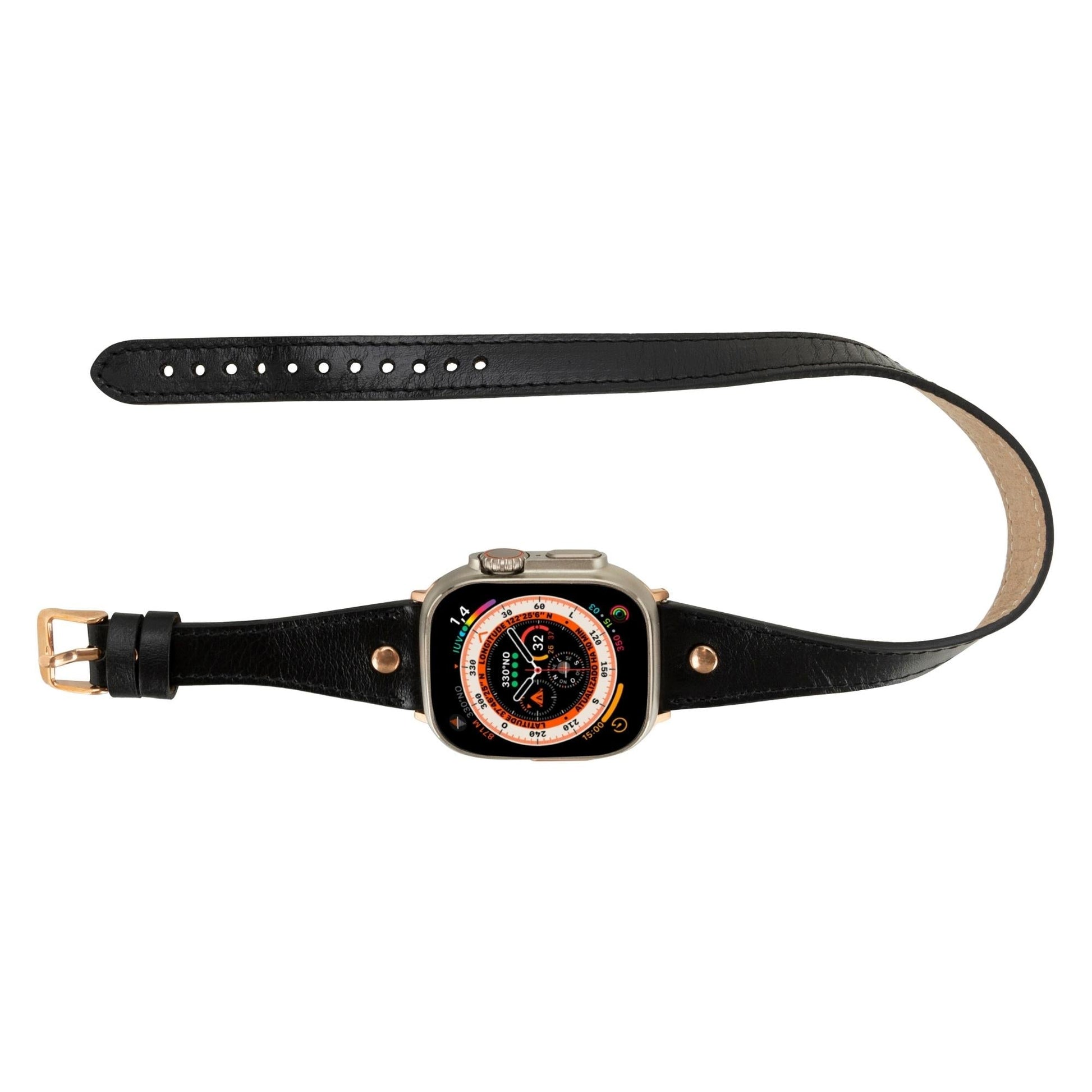 Vernon Double Tour Leather Bands for Apple Watch 9, Ultra 2 and SE - Concordia Style Boutique