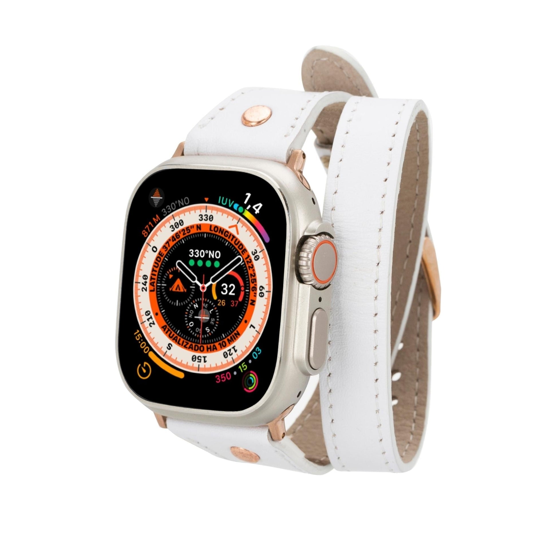 Vernon Double Tour Leather Bands for Apple Watch 9, Ultra 2 and SE - Concordia Style Boutique