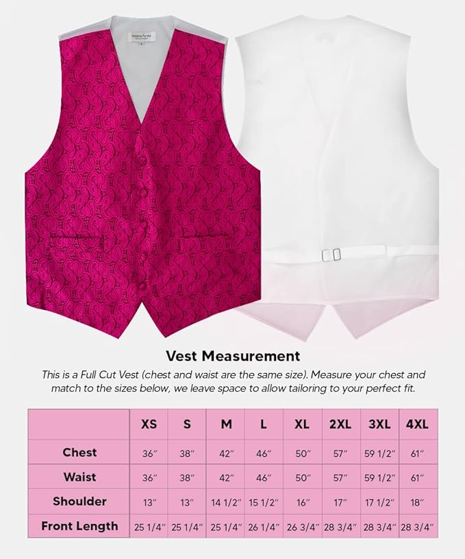 Vittorio Farina Men's Mint Woven Paisley Vest, Necktie, Bow Tie and Pocket Square Set (White Back)