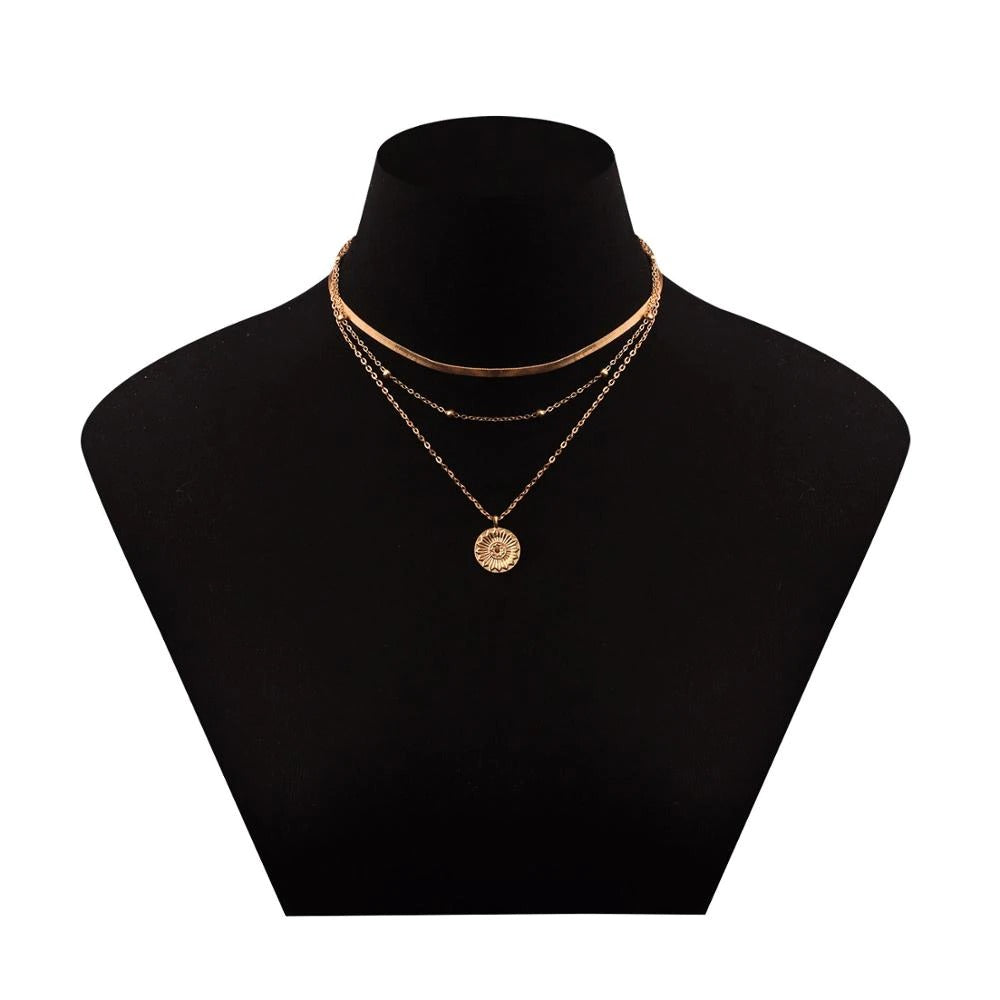 VINTAGE BOHEMIAN LAYERED NECKLACE - Concordia Style Boutique