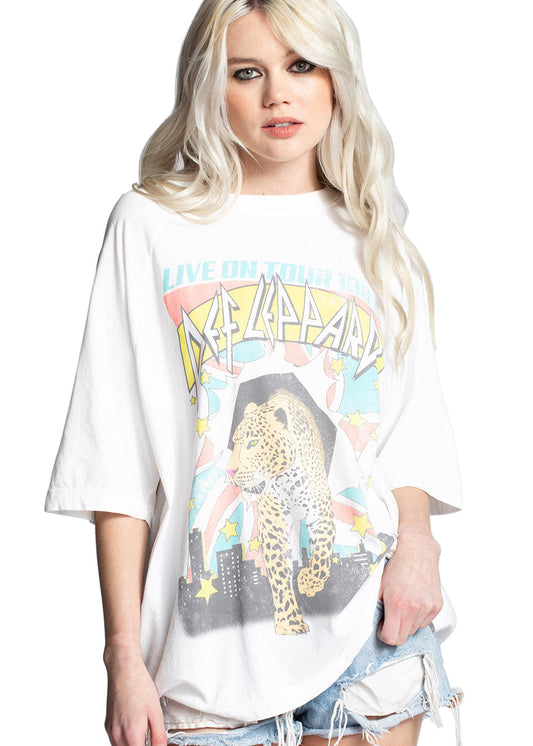Def Leppard Live On Tour One Size Tee by Recycled Karma - Concordia Style Boutique
