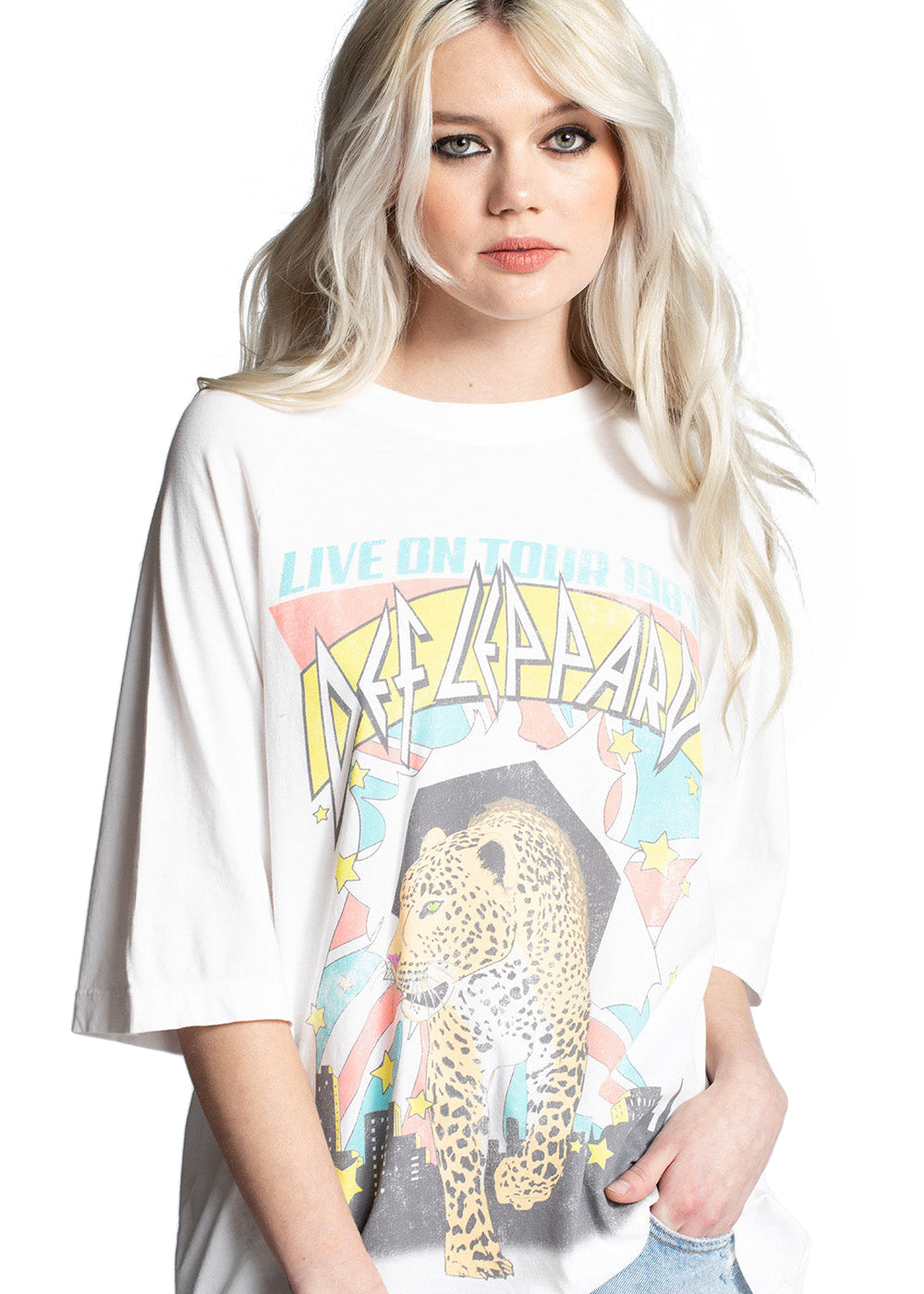 Def Leppard Live On Tour One Size Tee by Recycled Karma - Concordia Style Boutique