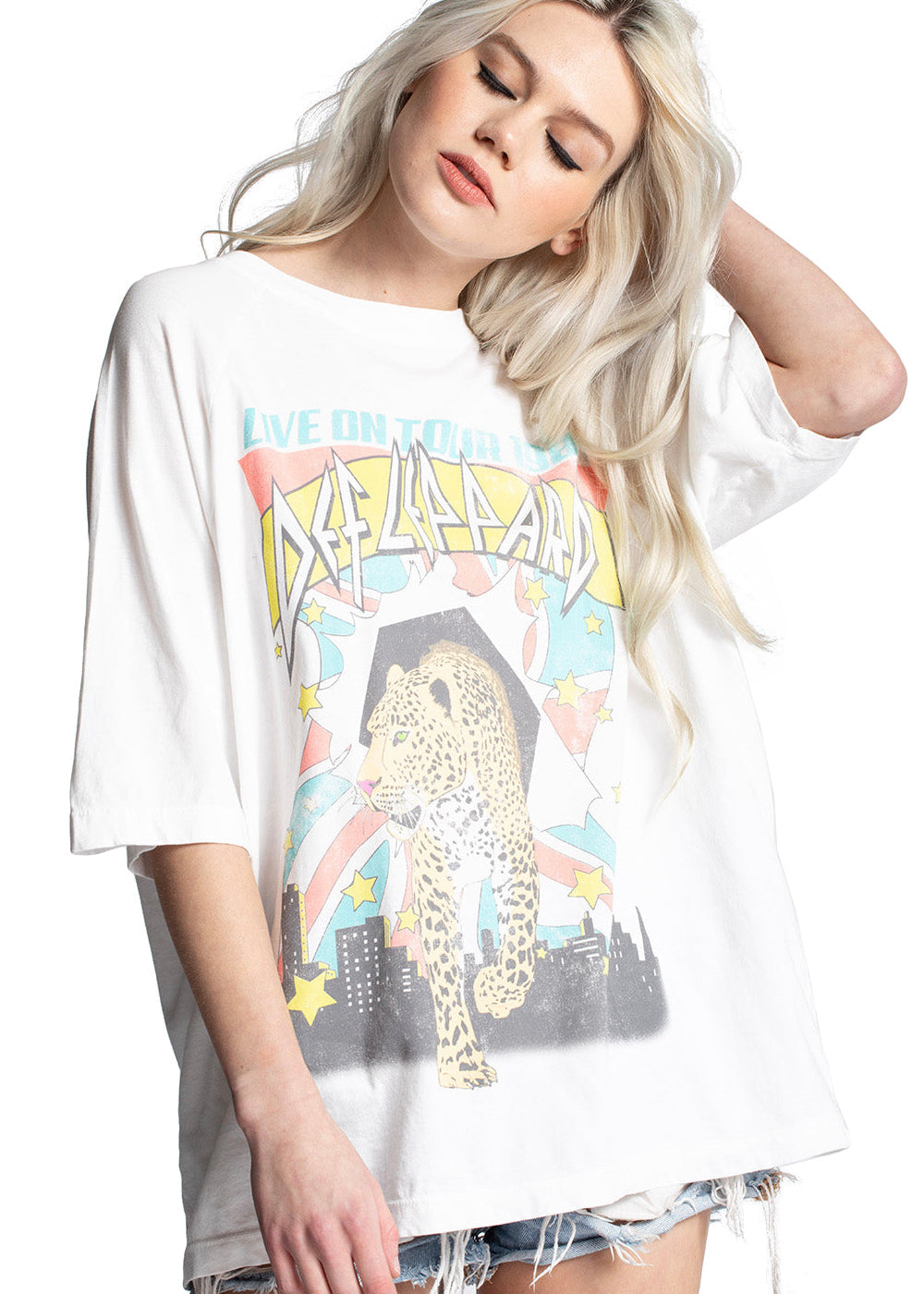 Def Leppard Live On Tour One Size Tee by Recycled Karma - Concordia Style Boutique