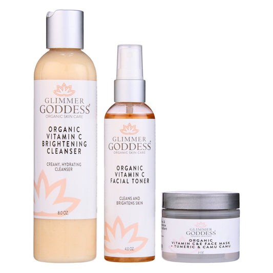 Vitamin C Brighter Skin Organic Skin Care 3 Step Cleansing Kit - Concordia Style Boutique