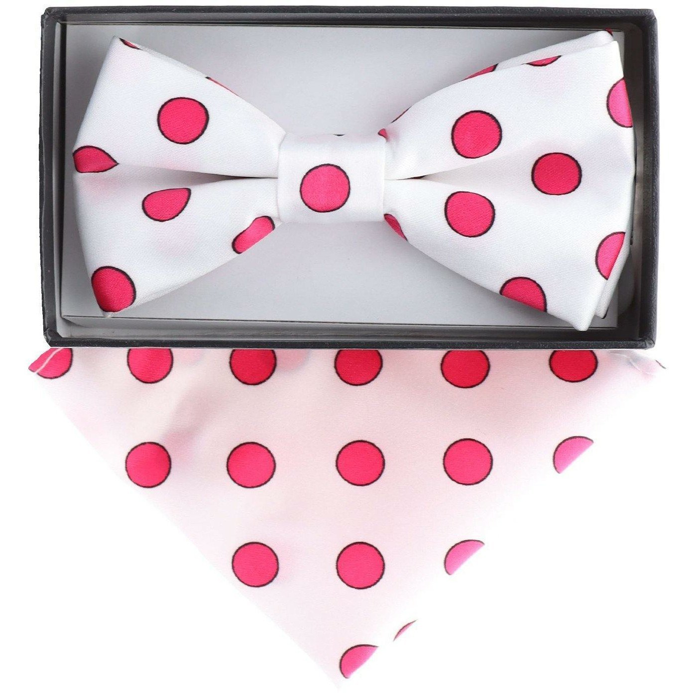 Vittorio Farina Boy's Floral Print Design Bow Tie & Pocket Square in Gift Box