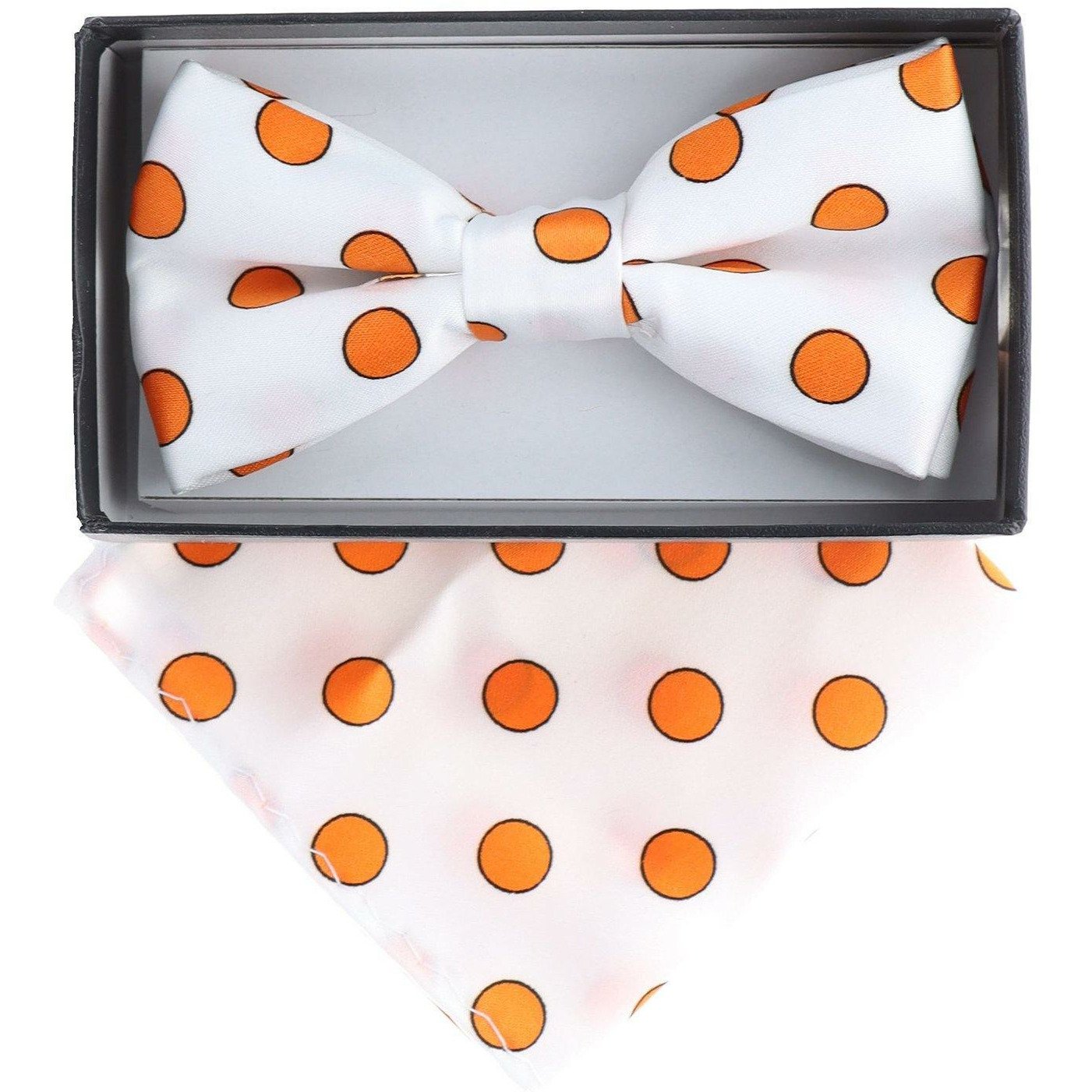 Vittorio Farina Boy's Floral Print Design Bow Tie & Pocket Square in Gift Box