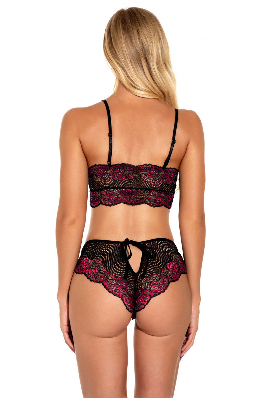 Lacy Contrast Bra Set - Concordia Style Boutique