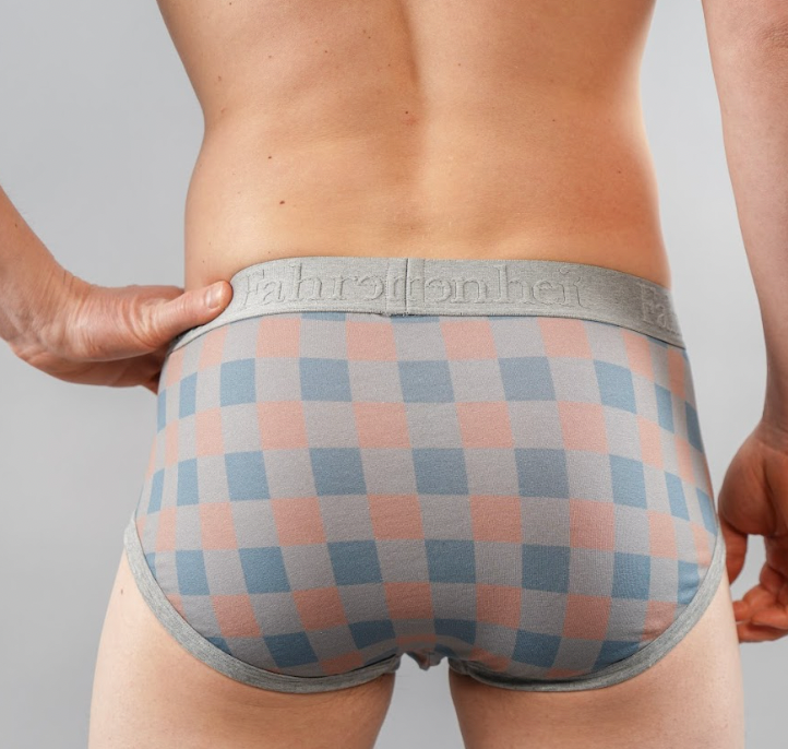 Wayne Brief | Grey Checkerboard - Concordia Style Boutique