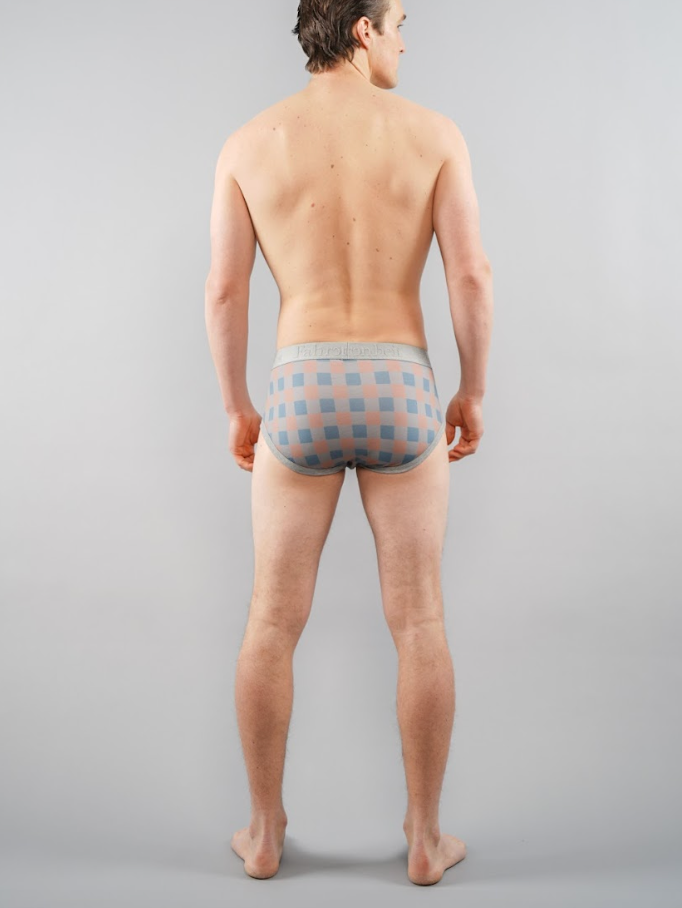 Wayne Brief | Grey Checkerboard - Concordia Style Boutique
