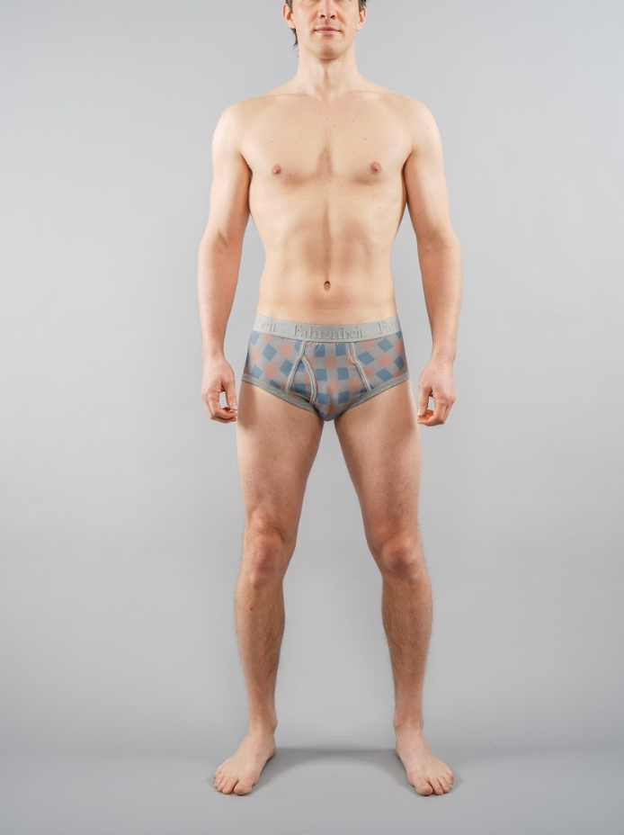 Wayne Brief | Grey Checkerboard - Concordia Style Boutique