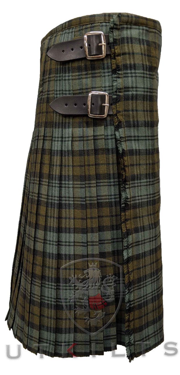 Traditional Kilt - Premium Wool, Black Watch Weathered