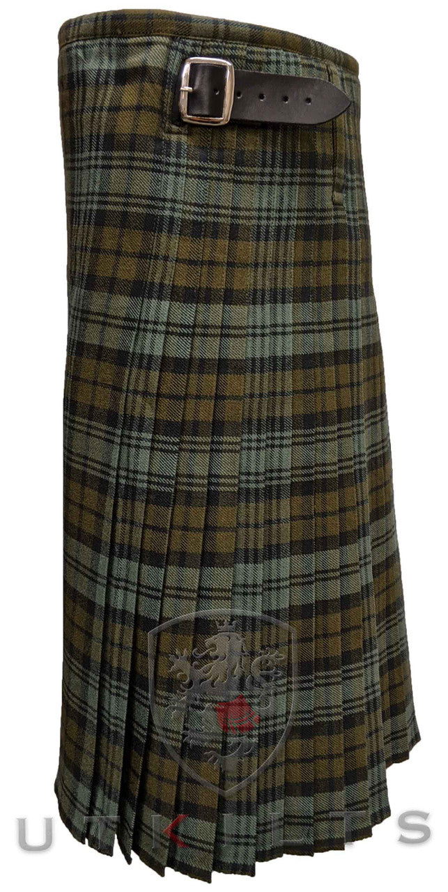 Traditional Kilt - Premium Wool, Black Watch Weathered