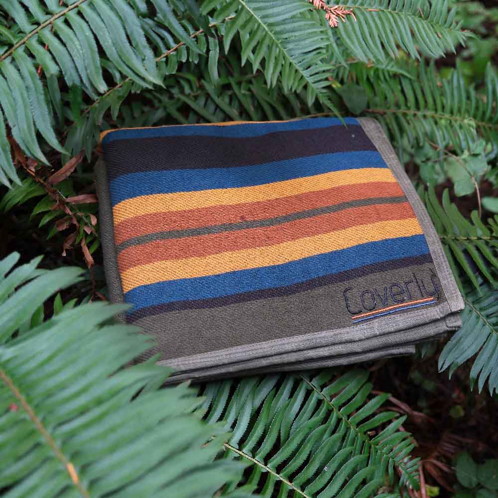 Canvas Camping Blanket - Waxed Canvas Outdoor Blanket / Bushcraft Blanket - Concordia Style Boutique