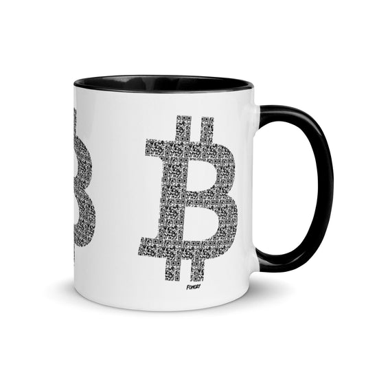 Bitcoin B QR Code Coffee Mug - Concordia Style Boutique