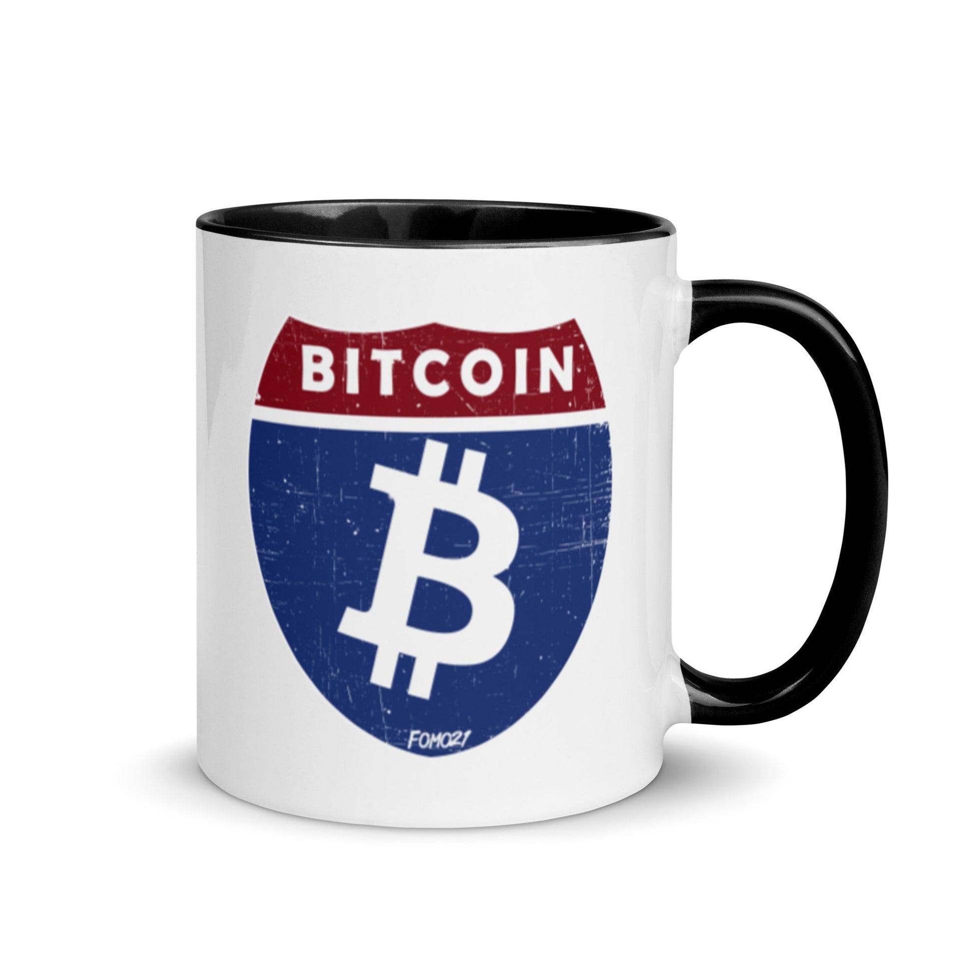 Bitcoin Road Sign Coffee Mug - Concordia Style Boutique