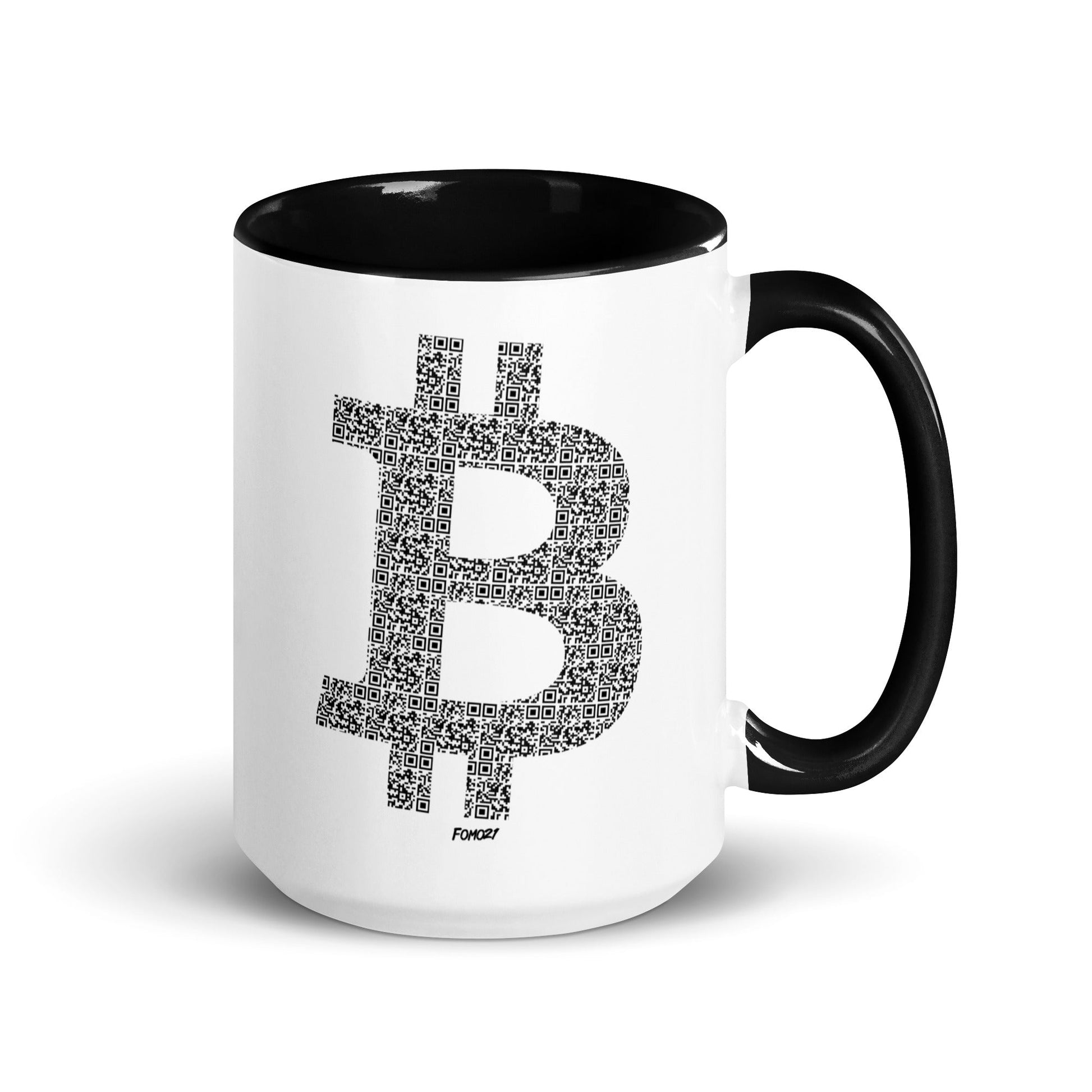 Bitcoin B QR Code Coffee Mug - Concordia Style Boutique