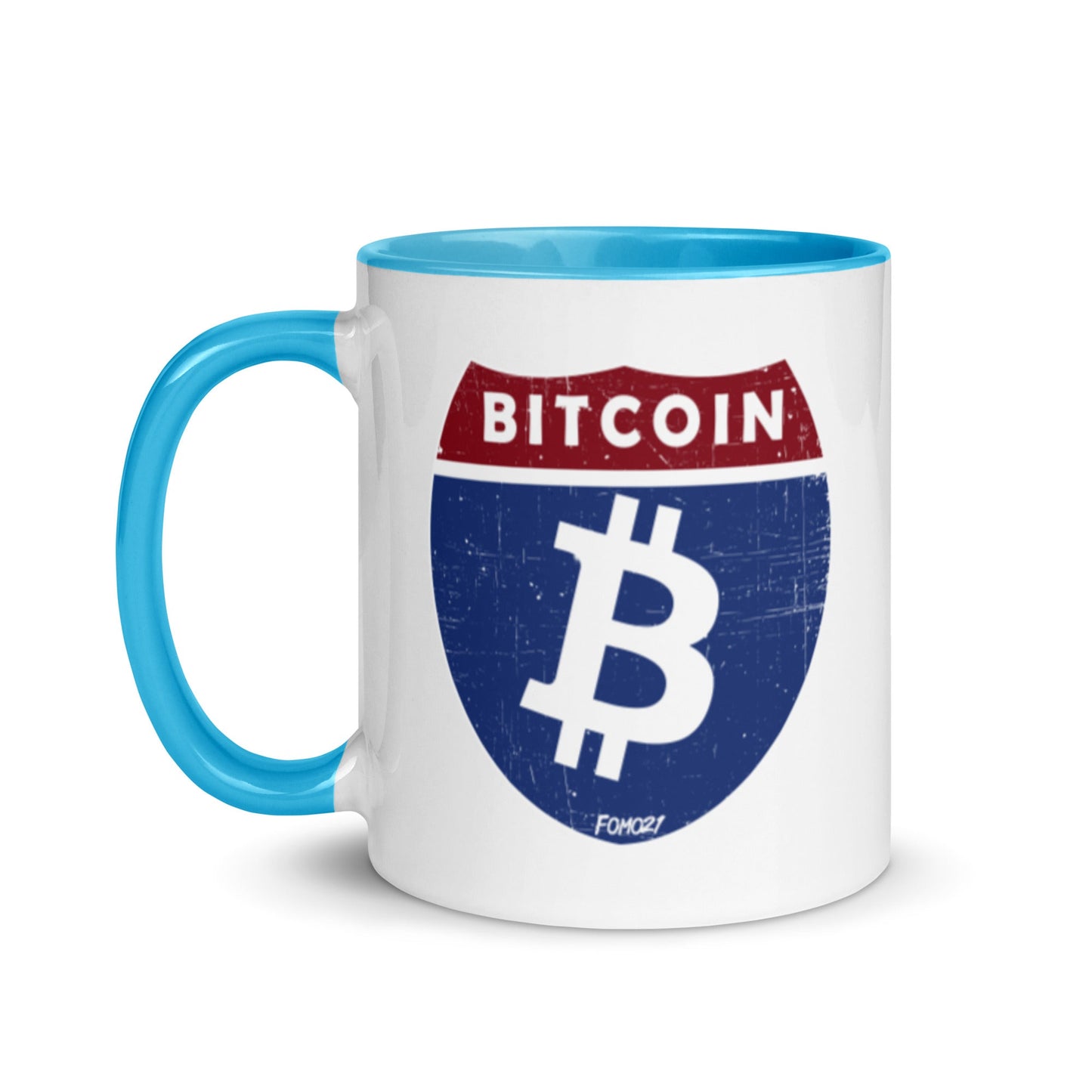 Bitcoin Road Sign Coffee Mug - Concordia Style Boutique