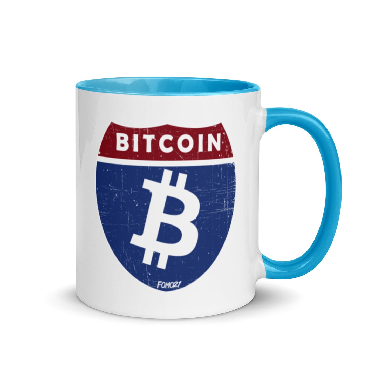 Bitcoin Road Sign Coffee Mug - Concordia Style Boutique