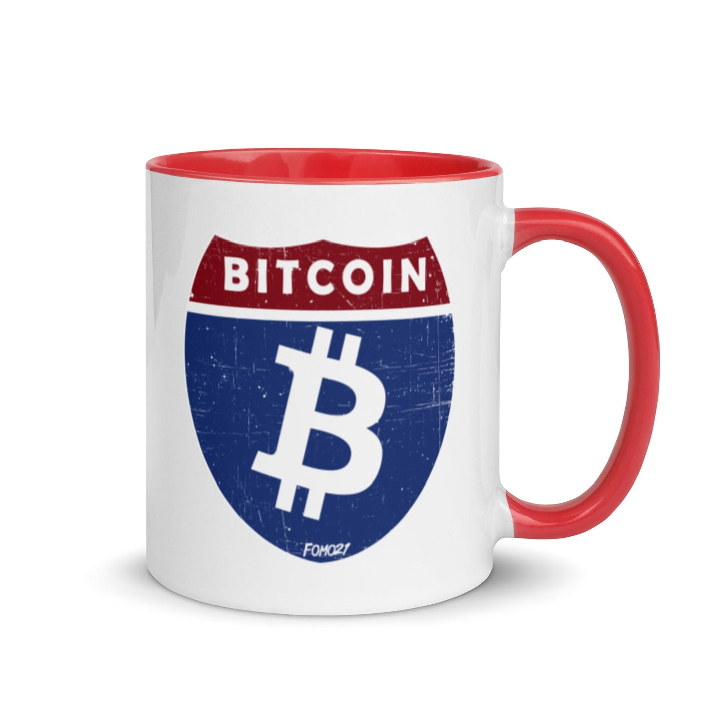 Bitcoin Road Sign Coffee Mug - Concordia Style Boutique