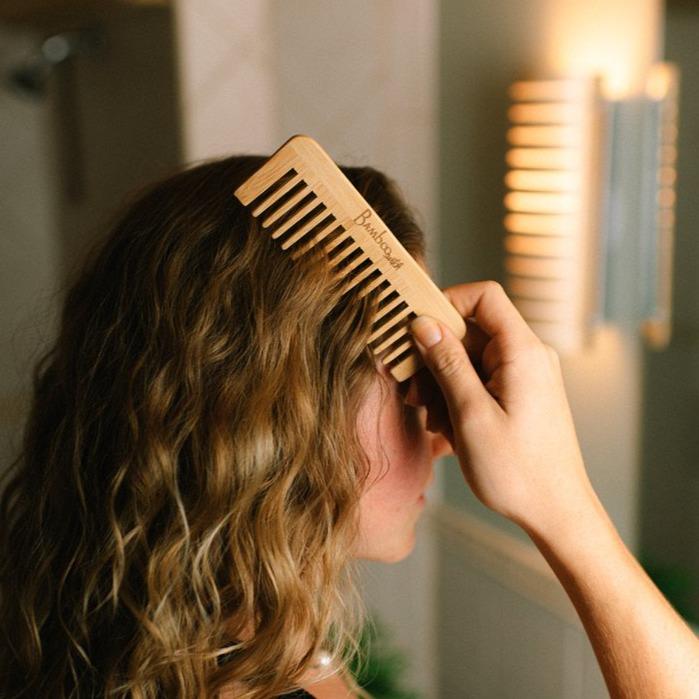 Bamboo Wide Tooth Comb | Flat Tips - Concordia Style Boutique