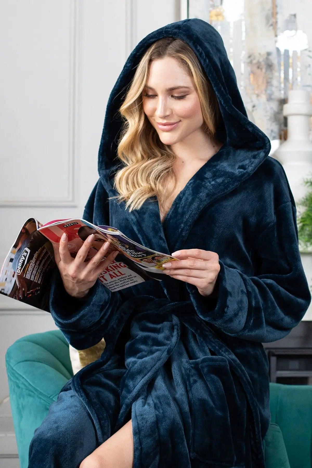 Women’s Plush Hooded Robe - Spa-Worthy Comfort at Home - Concordia Style Boutique
