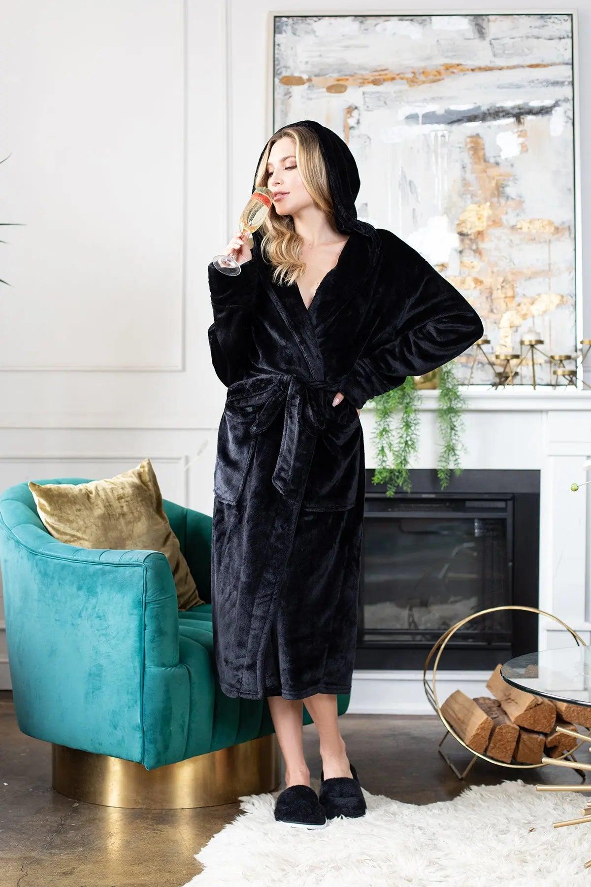 Women’s Plush Hooded Robe - Spa-Worthy Comfort at Home - Concordia Style Boutique