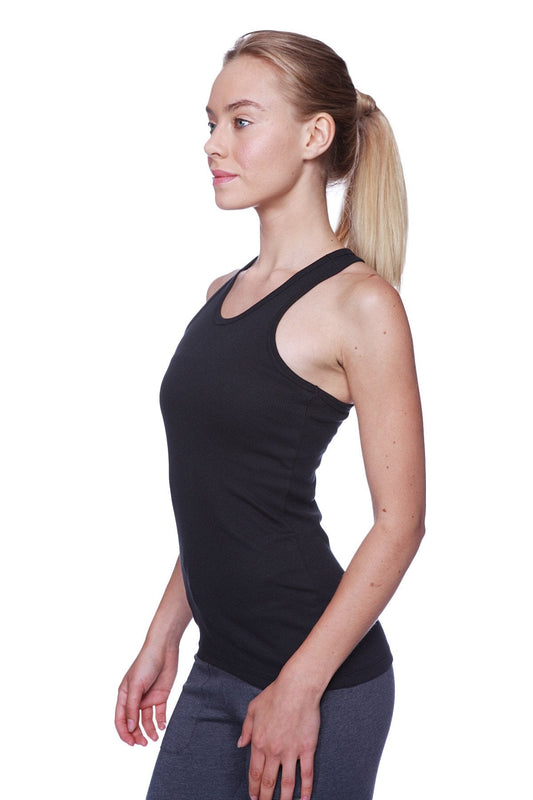 Women's All-American Racerback Tank Top (Black) - Concordia Style Boutique